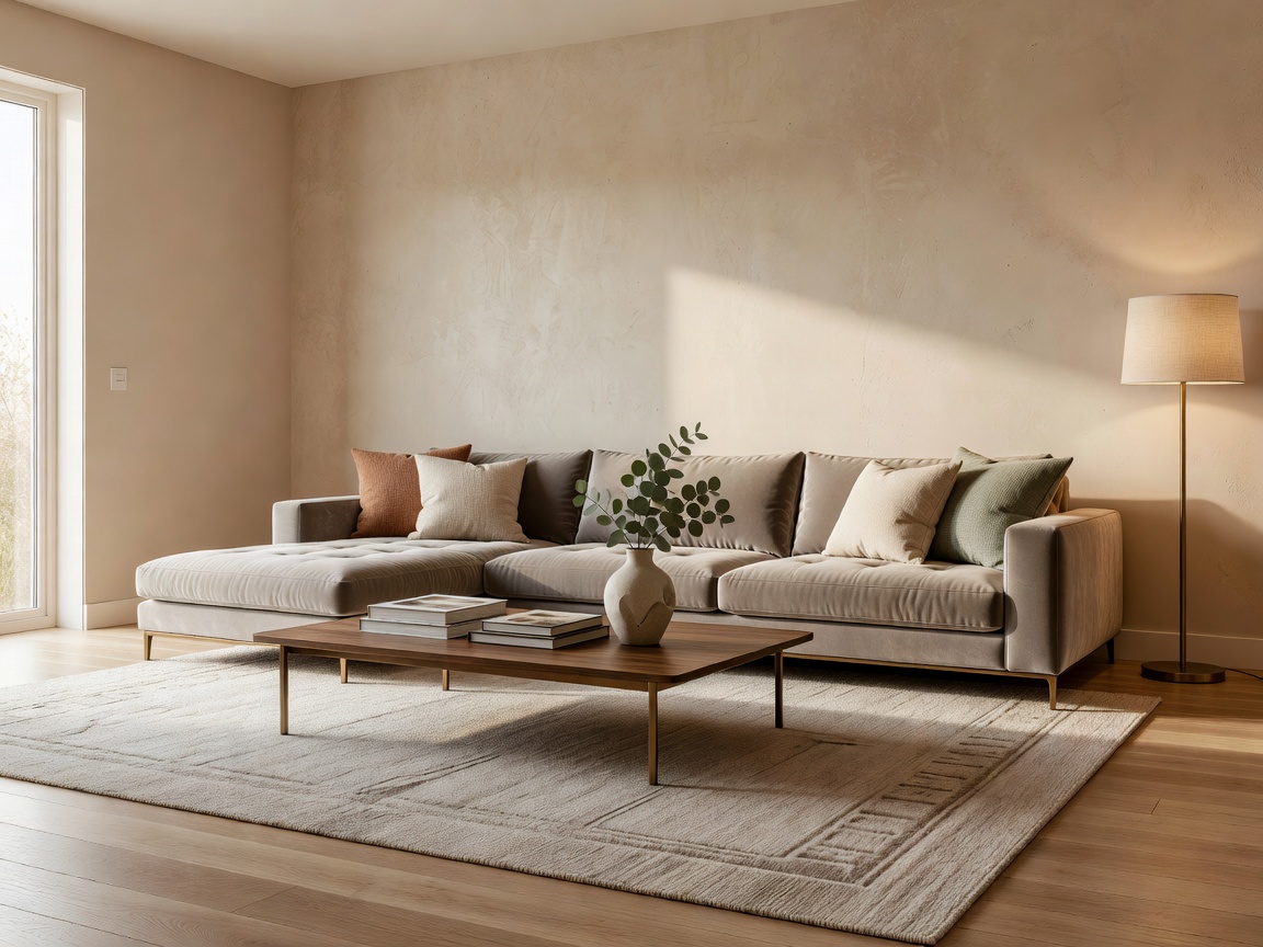 Beautifully designed living room representing lifestyle